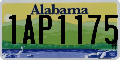 AL license plate 1AP1175