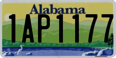 AL license plate 1AP1177