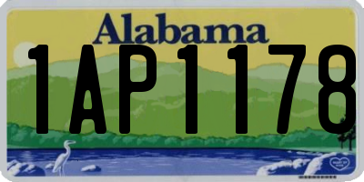 AL license plate 1AP1178