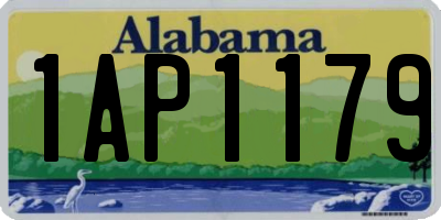 AL license plate 1AP1179