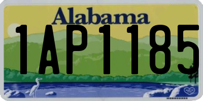 AL license plate 1AP1185