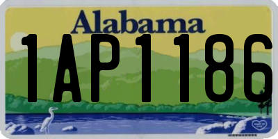 AL license plate 1AP1186