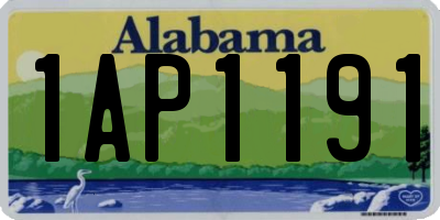 AL license plate 1AP1191