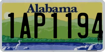 AL license plate 1AP1194