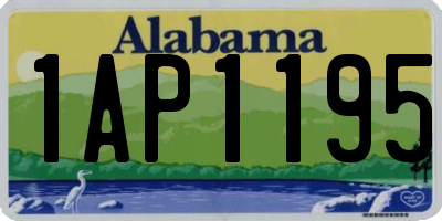 AL license plate 1AP1195