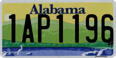 AL license plate 1AP1196