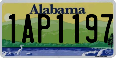 AL license plate 1AP1197