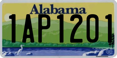 AL license plate 1AP1201