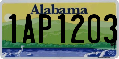 AL license plate 1AP1203