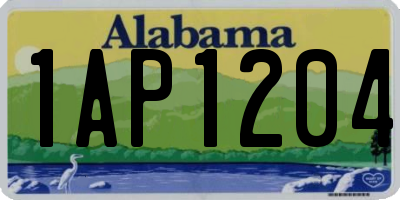 AL license plate 1AP1204