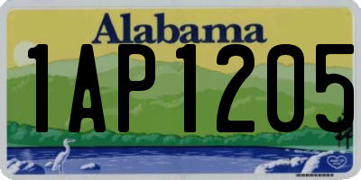 AL license plate 1AP1205