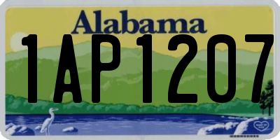 AL license plate 1AP1207