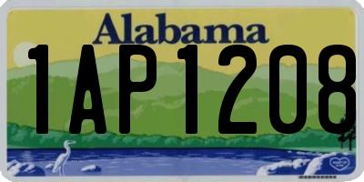 AL license plate 1AP1208