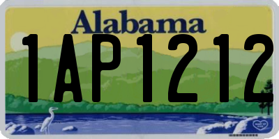 AL license plate 1AP1212
