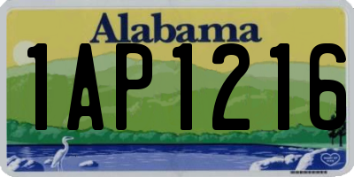 AL license plate 1AP1216