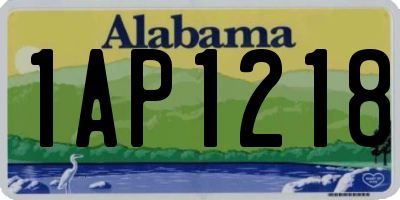 AL license plate 1AP1218
