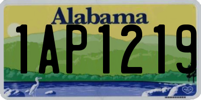 AL license plate 1AP1219