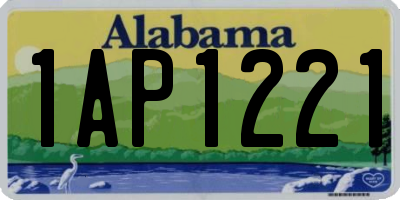 AL license plate 1AP1221
