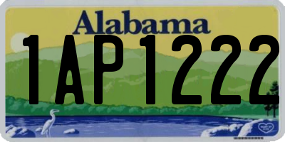 AL license plate 1AP1222