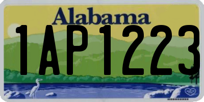 AL license plate 1AP1223