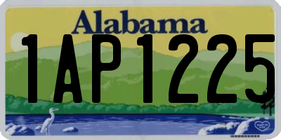 AL license plate 1AP1225