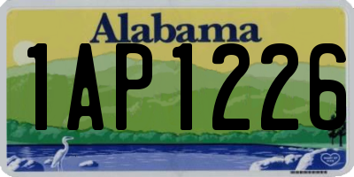 AL license plate 1AP1226