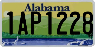 AL license plate 1AP1228
