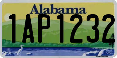 AL license plate 1AP1232