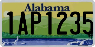 AL license plate 1AP1235