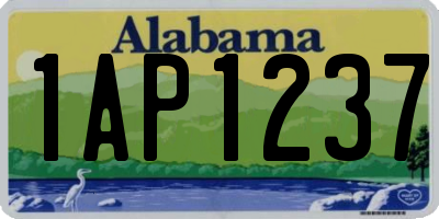 AL license plate 1AP1237