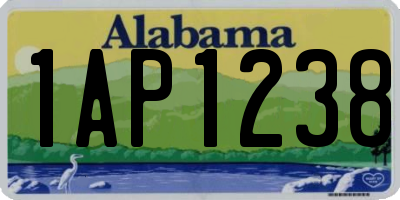 AL license plate 1AP1238