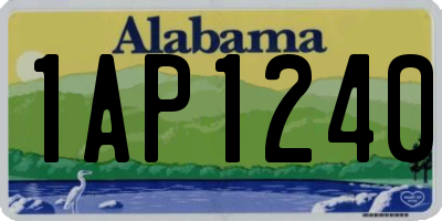 AL license plate 1AP1240