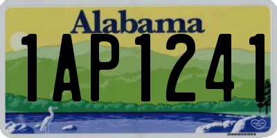 AL license plate 1AP1241