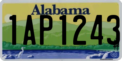 AL license plate 1AP1243