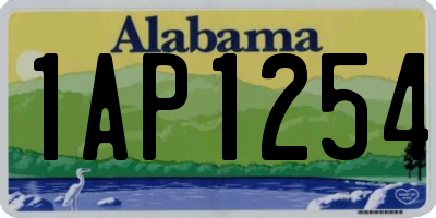 AL license plate 1AP1254