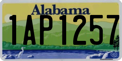 AL license plate 1AP1257