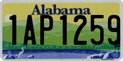 AL license plate 1AP1259
