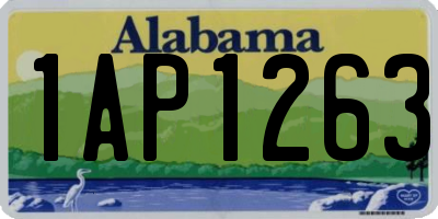 AL license plate 1AP1263