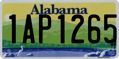 AL license plate 1AP1265
