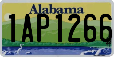 AL license plate 1AP1266