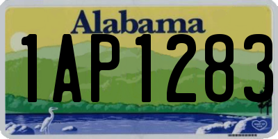 AL license plate 1AP1283