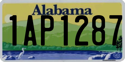 AL license plate 1AP1287