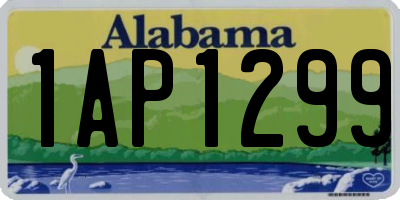 AL license plate 1AP1299