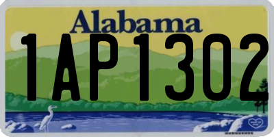 AL license plate 1AP1302