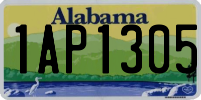 AL license plate 1AP1305