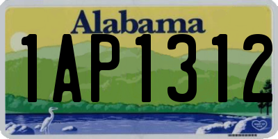AL license plate 1AP1312