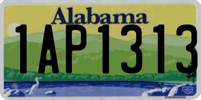 AL license plate 1AP1313