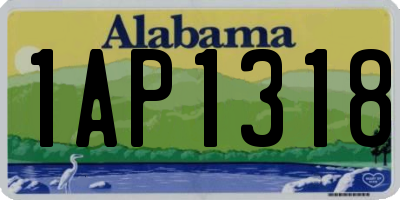 AL license plate 1AP1318