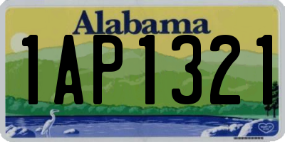 AL license plate 1AP1321