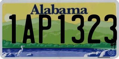 AL license plate 1AP1323